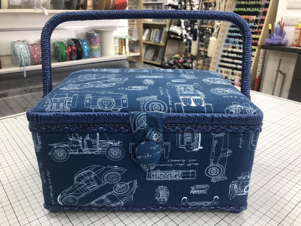 Hobby Gift Rectangular Sewing Box Automotive