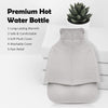 Silver Fleece 2L Hot Water Bottle Feet Warmer