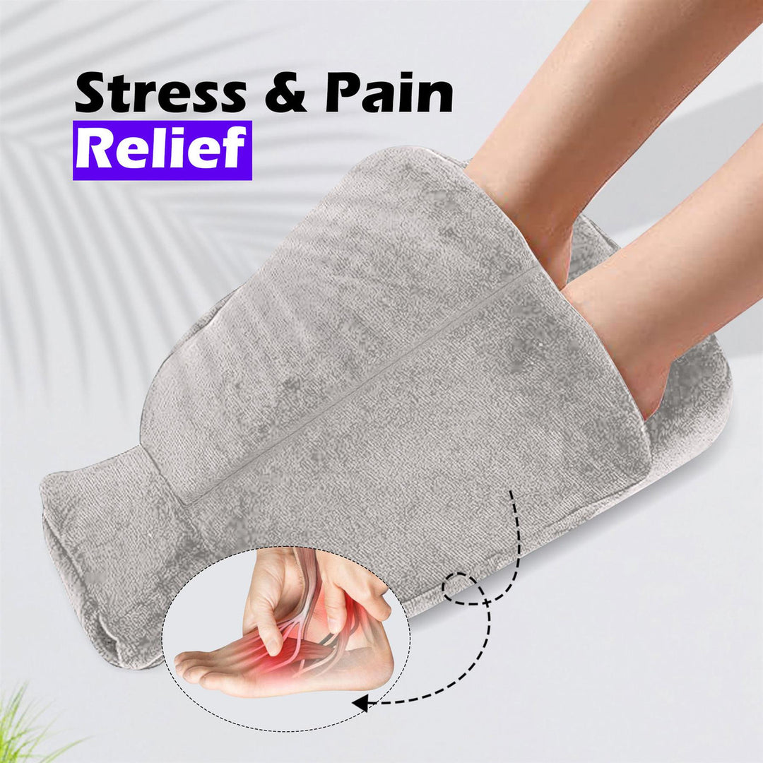 Silver Fleece 2L Hot Water Bottle Feet Warmer