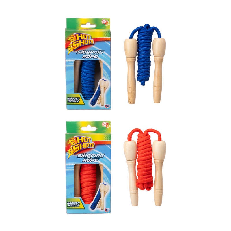 Hot Shots Wooden Skipping Rope