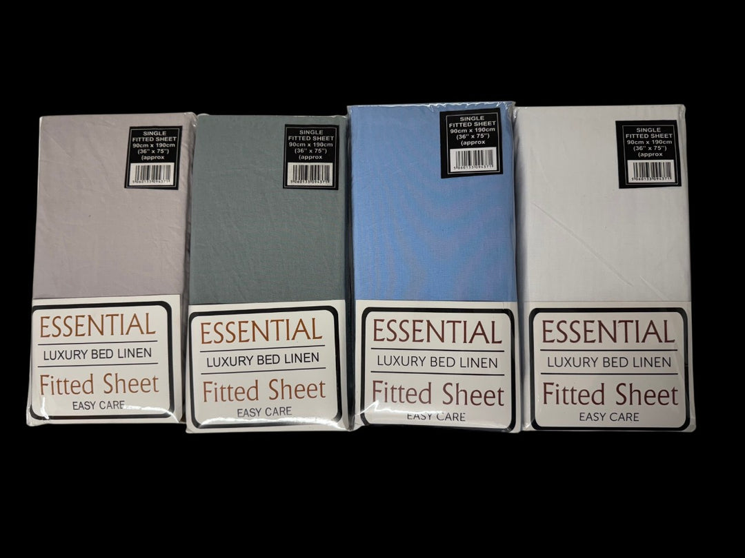 Essentials Single Fitted Sheet Assorted Colours