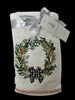 Xmas 2 Pack Hand Towels Wreath