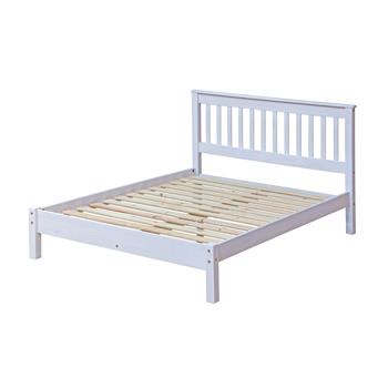 Corona White Pine Slatted Low End Bedframe Double (Self Assembly) (DHD)