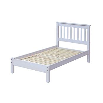 Corona White Pine Slatted Low End Bedframe Single (Self Assembly) (DHD)