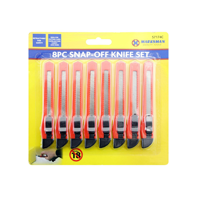Marksman Snap-Off Knife Set - 8 Pieces