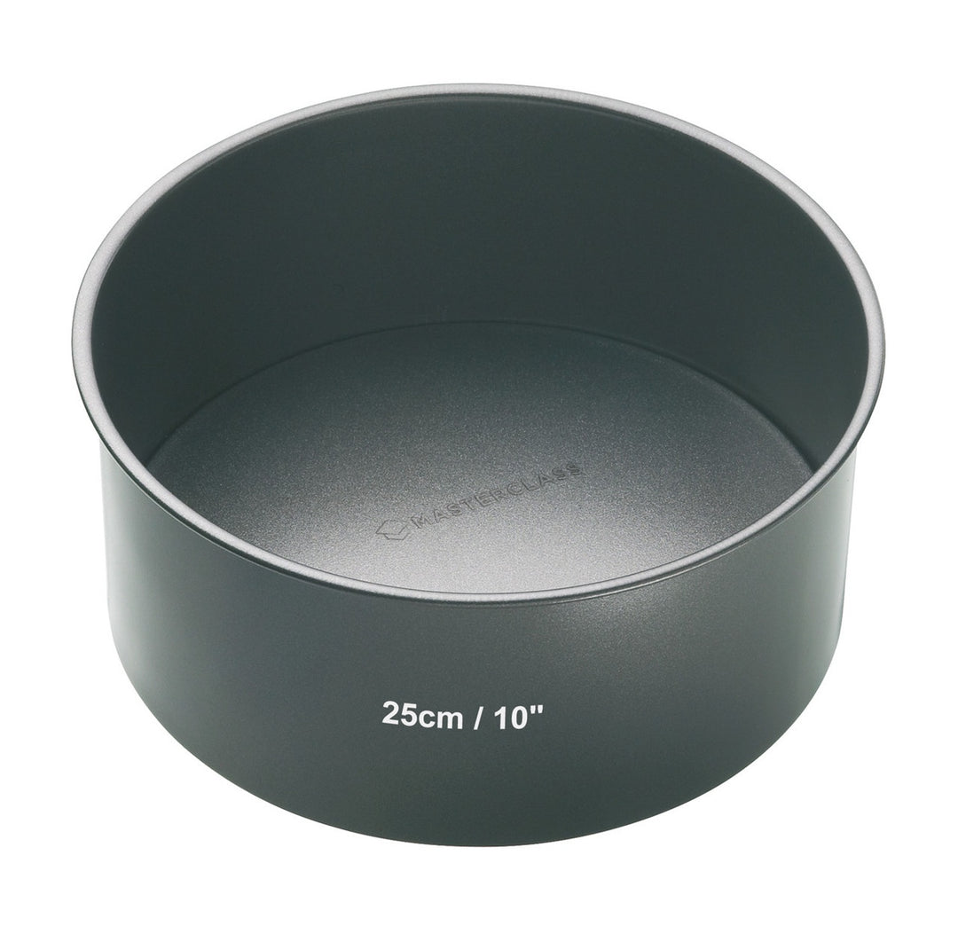 MasterClass Non-Stick Round Loose Base Deep Cake Pan, 25cm