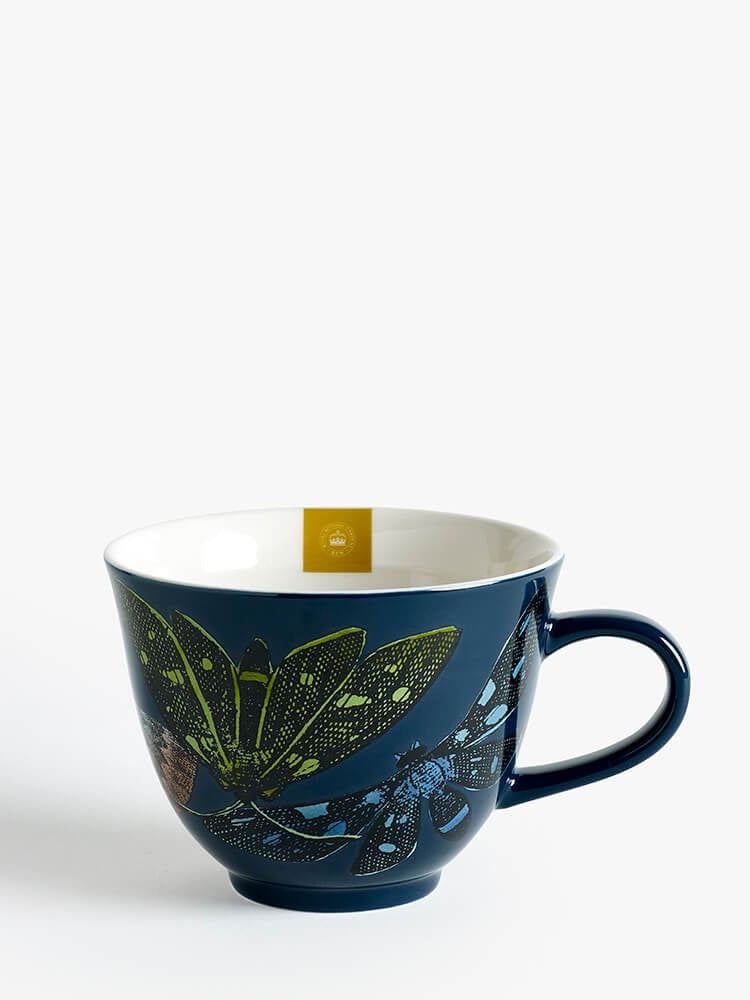 Kew Gardens Living Jewels midnight fine china mug