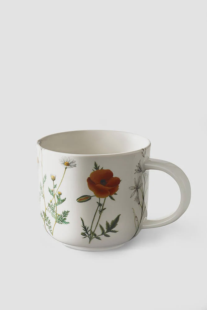 Kew Gardens Wild Floral white fine china mug