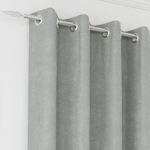 Knightsbridge Grey eyelet header