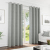 Knightsbridge Eyelet Ready Made Curtains Grey