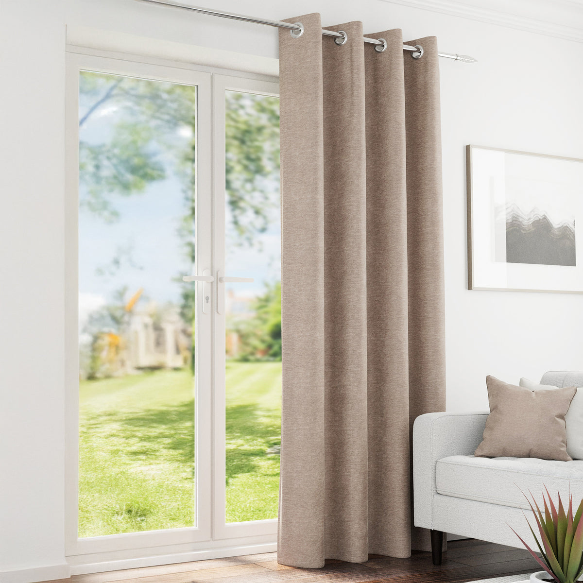Knightsbridge chenille curtains, additional view