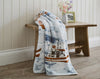 Lobster Creek Coastal Fishing Village Throw 150x200Cm