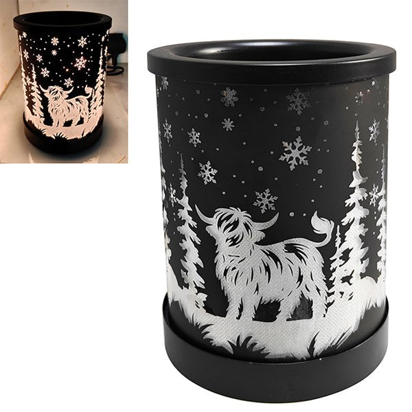 Aroma Electric Wax Melt Burner - Xmas Highland Cow