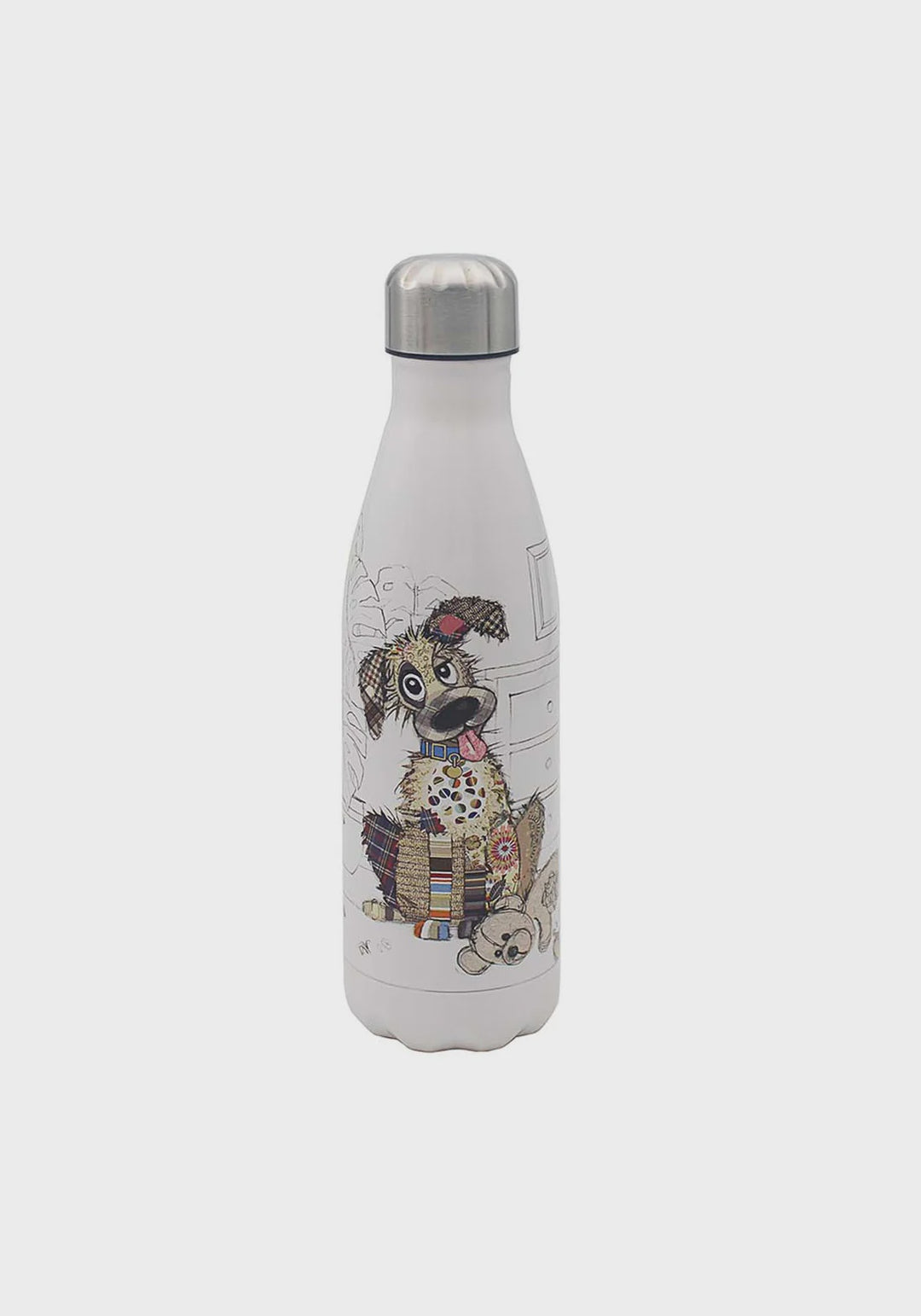 Lesser & Pavey 480ml Stainless Steel Water Bottle Murphy Mutt