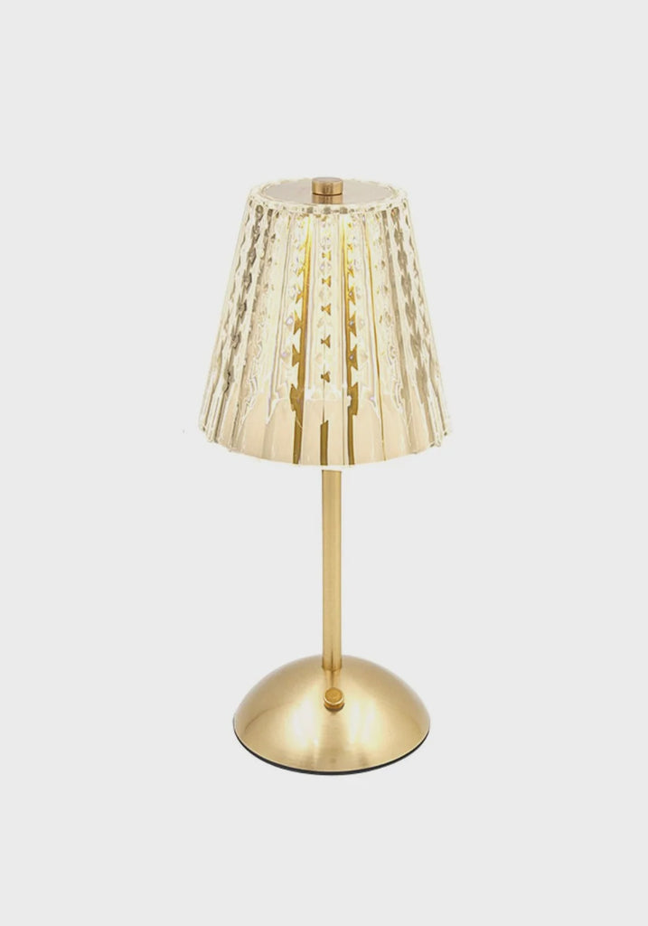 USB Gold Accent Touch LED Lamp 3 Light Modes - Gold  (A)