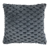 Lush Charcoal Grey Faux Fur Cushion Cover 45x45cm 18x18in