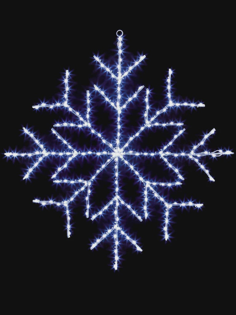 Premier 61cm Twinkling Flexibrights Snowflake with 196 White LEDs