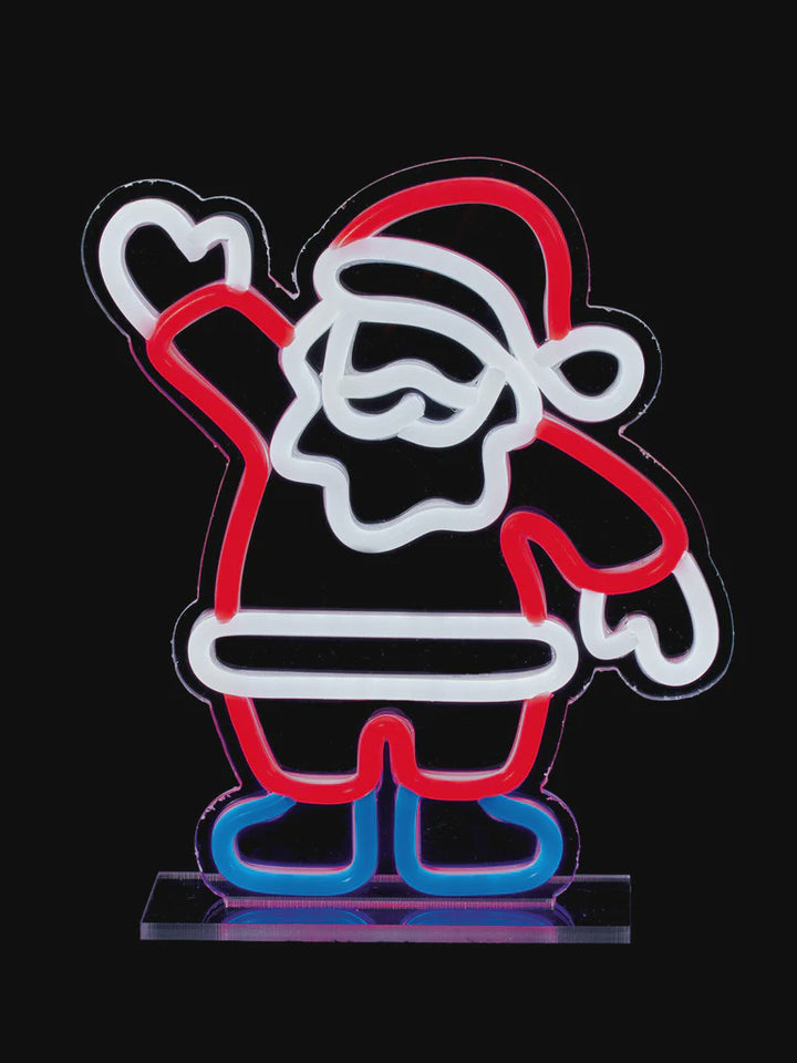 Premier 25cm Table Top Neon Sign - Santa