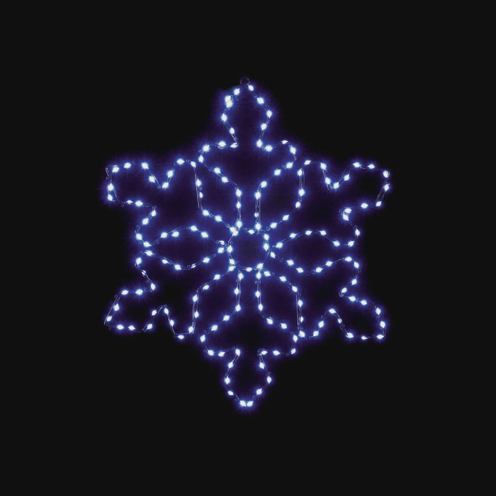 Premier 50cm Twinkling Flexibrights Snowflake with 165 White LEDs