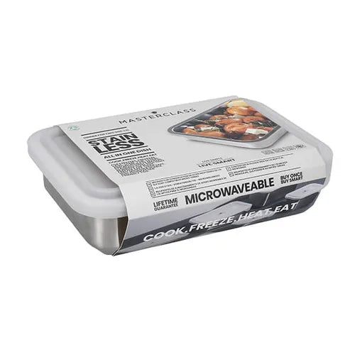 MasterClass All-in-One Dinner-For-Two-Sized Stainless Steel Dish