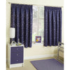 Moonlight Ready Made Room Darkening Tape Top Curtains Navy 66in x 90in