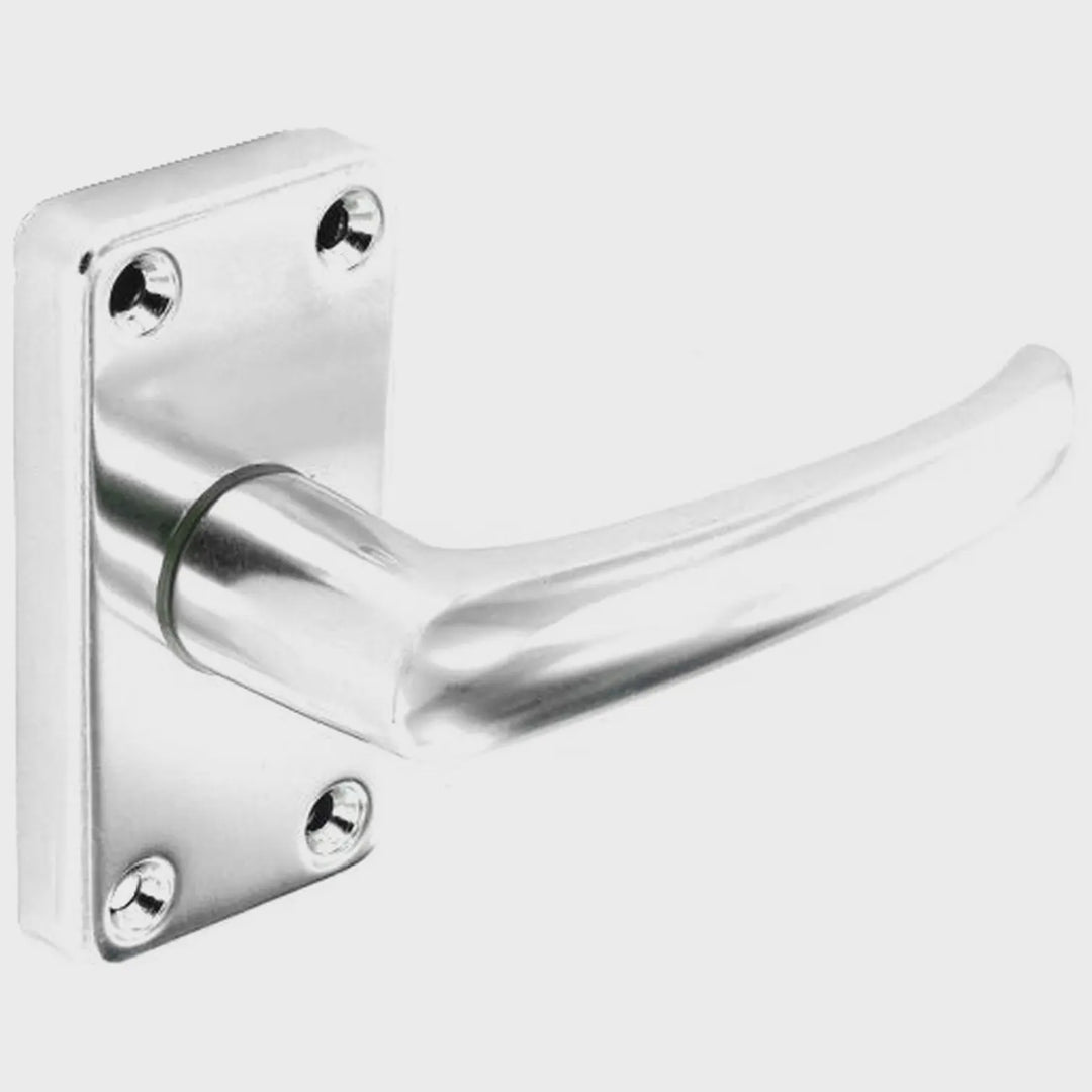 Securit Pair of Aluminium Latch Handles 85mm