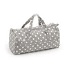 Knitting Craft Bag: Polka Dot Grey
