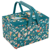 Sewing Box (L): Twin Lid: Appliqué: Bird Aviary