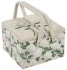 Sewing Box (L): Twin Lid: Square: Hydrangea