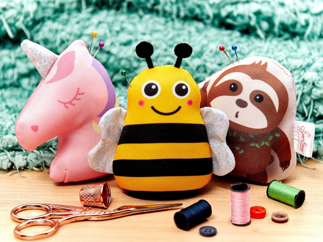 Pincushion: Bee, Sloth, Unicorn