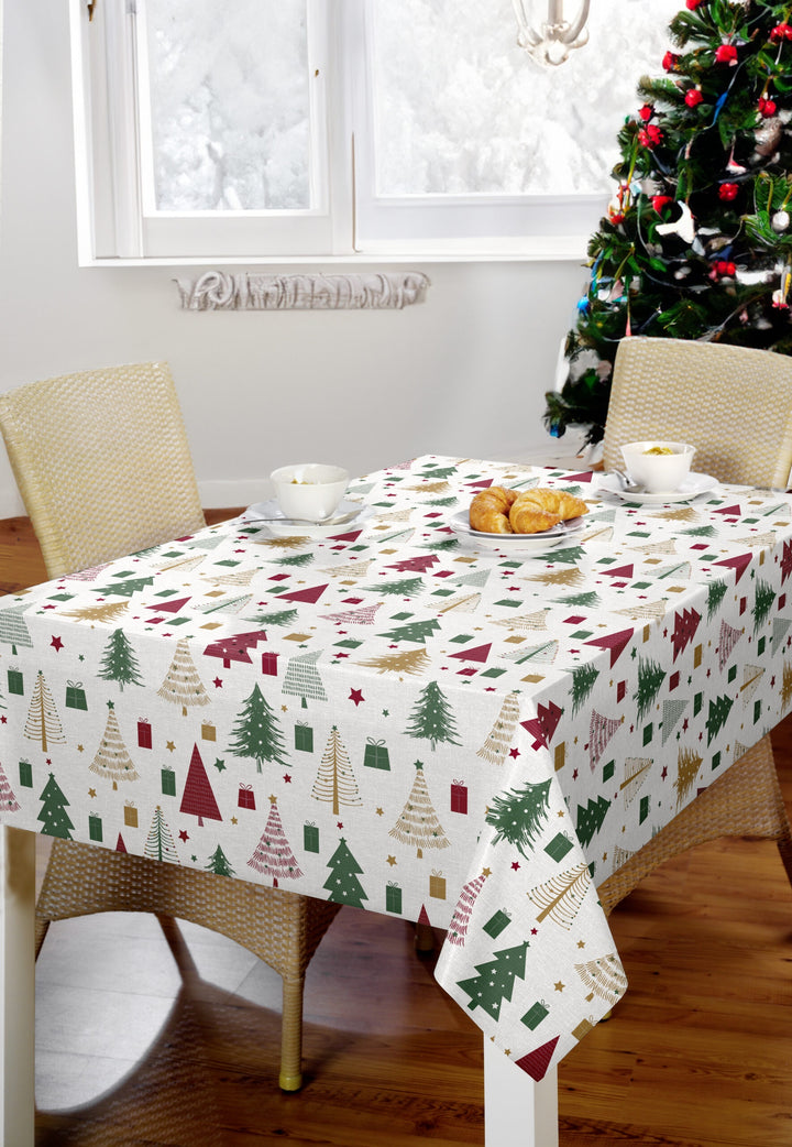 Wipeclean Xmas Table Cloth 140cm/54in By The Metre N3F-05