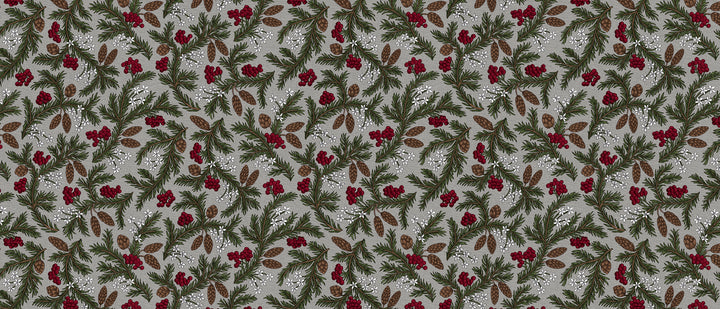 Wipeclean Xmas Table Cloth 140cm/54in By The Metre N5U-01