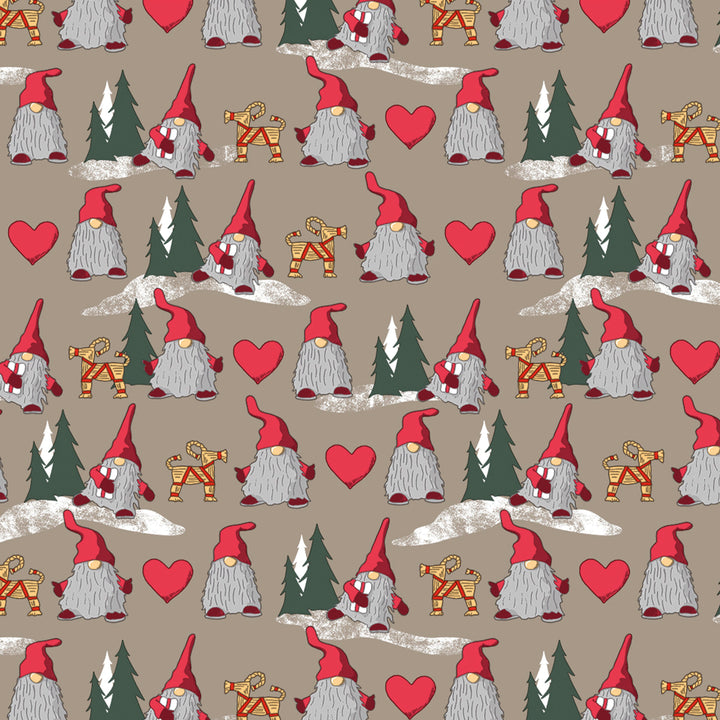 Wipeclean Xmas Table Cloth 140cm/54in By The Metre N5X-01