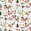 Wipeclean Xmas Table Cloth 140cm/54in By The Metre NB5-01