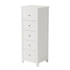 Nairn White 3+3 Drawer Wide Chest Of Drawers  White  (DHD) Image 1