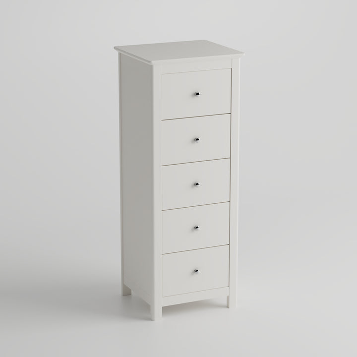 Nairn White 3+3 Drawer Wide Chest Of Drawers  White  (DHD) Image 3