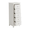 Nairn White 3+3 Drawer Wide Chest Of Drawers  White  (DHD) Image 4