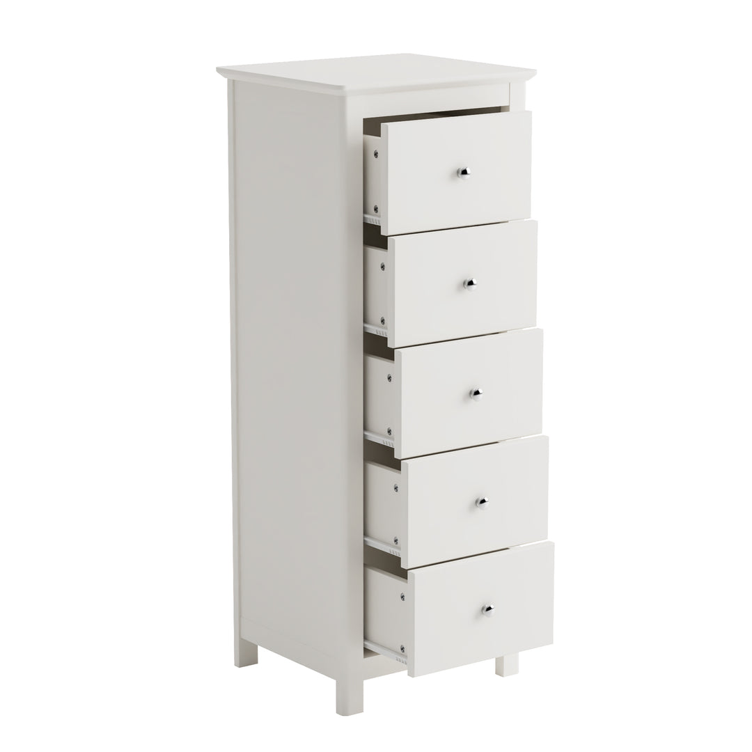 Nairn White 3+3 Drawer Wide Chest Of Drawers  White  (DHD) Image 4