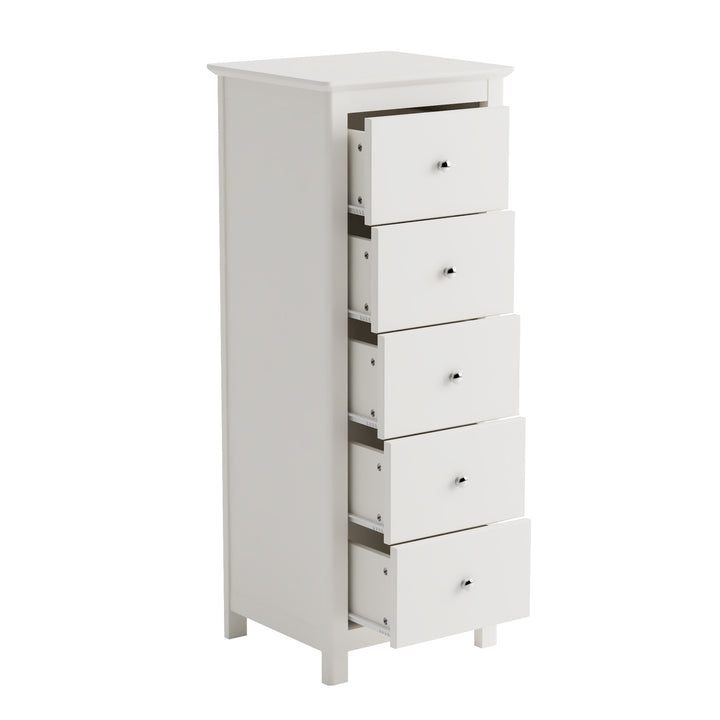 Nairn White 3+3 Drawer Wide Chest Of Drawers  White  (DHD) Image 4