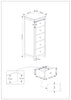 Nairn White 3+3 Drawer Wide Chest Of Drawers  White  (DHD) Image 6