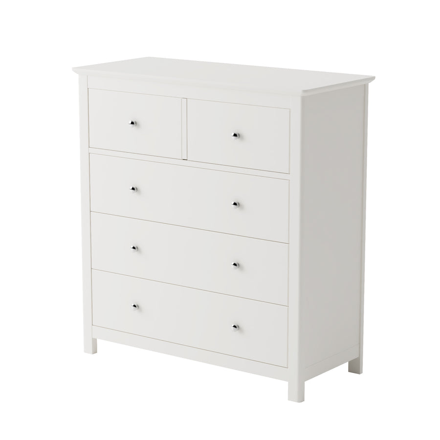 Nairn White 2 Door, 1 Drawer Wardrobe White  (DHD) Image 1