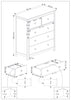 Nairn White 2 Door, 1 Drawer Wardrobe White  (DHD) Image 6