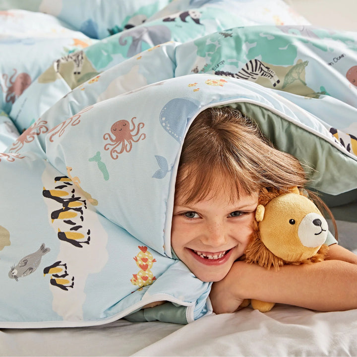 Night Lark Coverless 10.5 Tog Duvet With Pillowcase(s) Animal Atlas Single