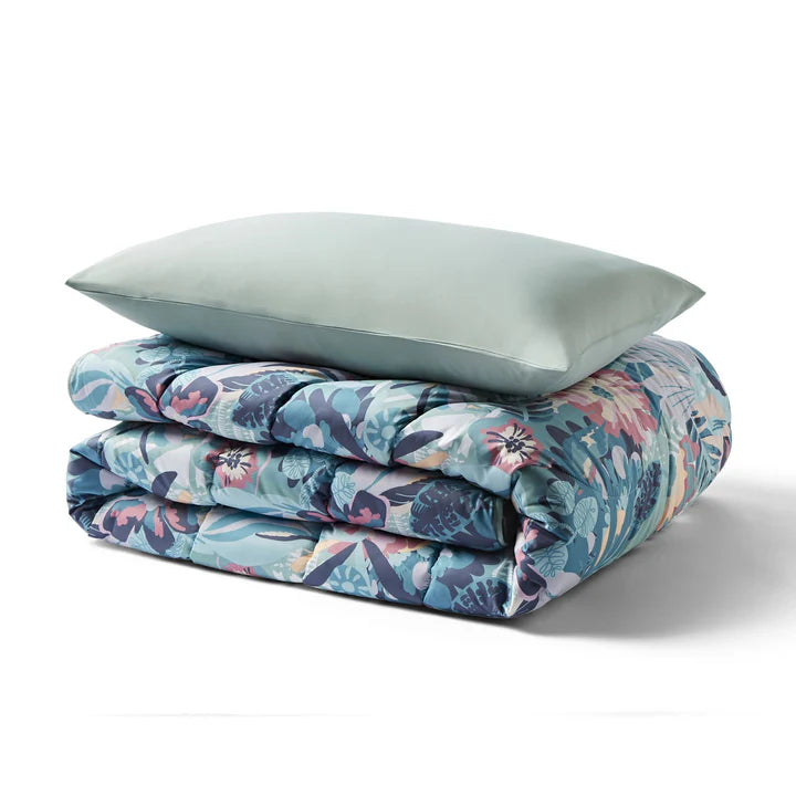 Night Lark Coverless 6 Tog Duvet With Pillowcase(s) Pastel Palms