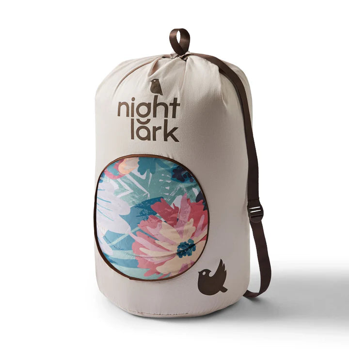 Night Lark Coverless 6 Tog Duvet With Pillowcase(s) Pastel Palms