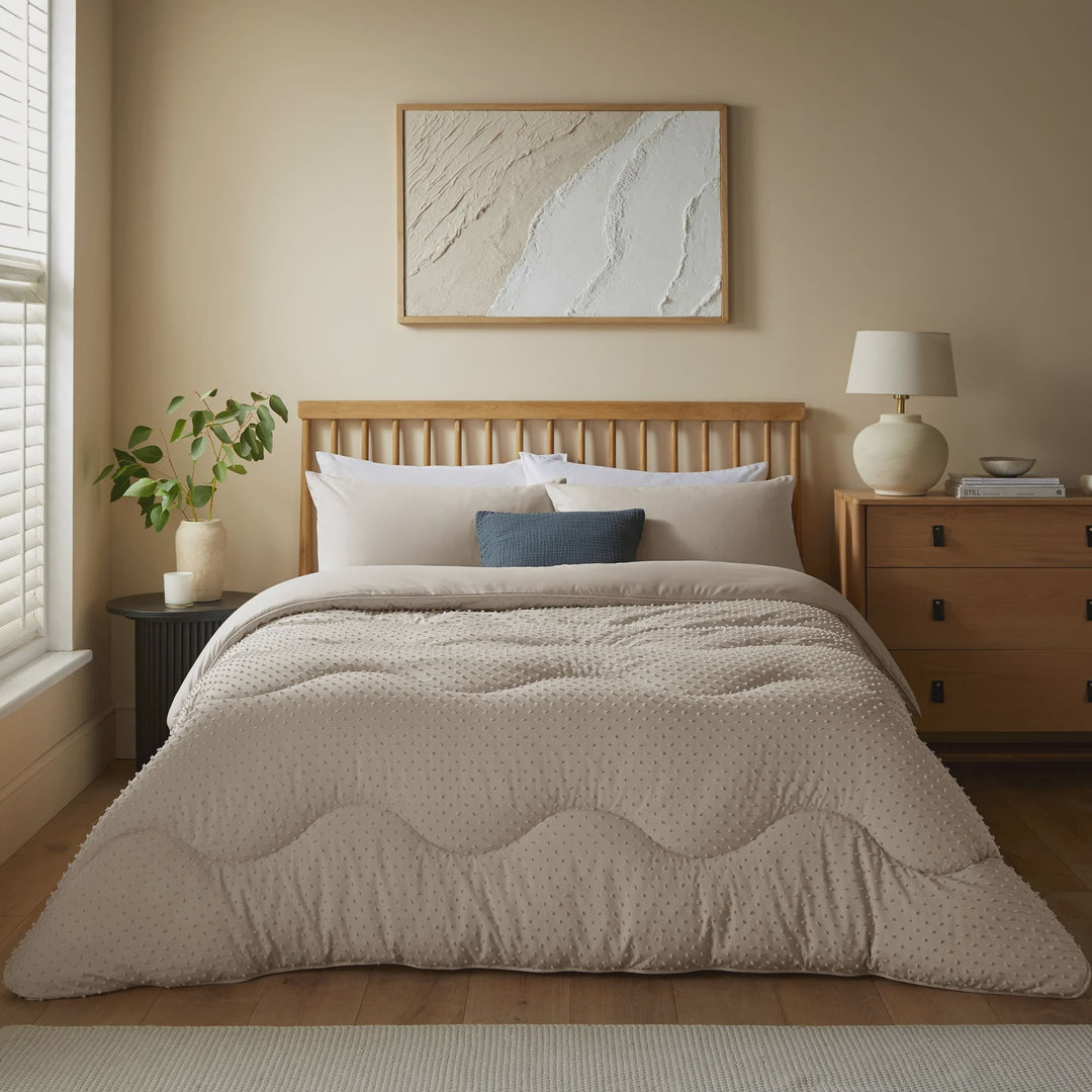 Night Lark Coverless 10.5 Tog Duvet Tufted Natural Oats