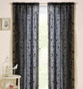 Nightingale Single Voile Panel Black 140cm x 229cm