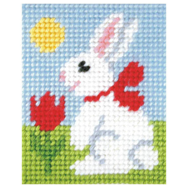 Needlepoint Kit: My First Embroidery: Easter Bunny