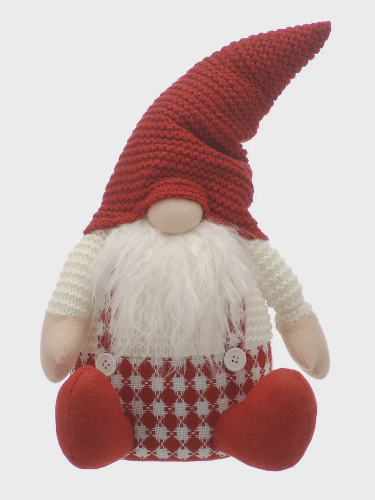 43cm Sitting Plush Red/White Gonk