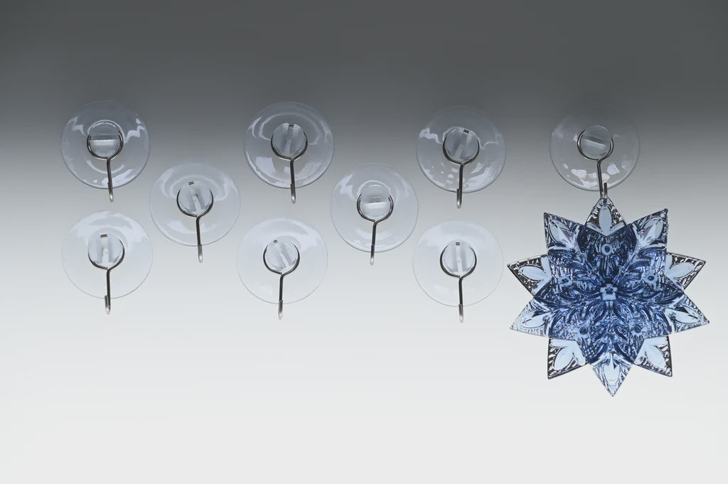 Festive Pack Of 12 35mm Multi-Purpose Suction Cups Hooks